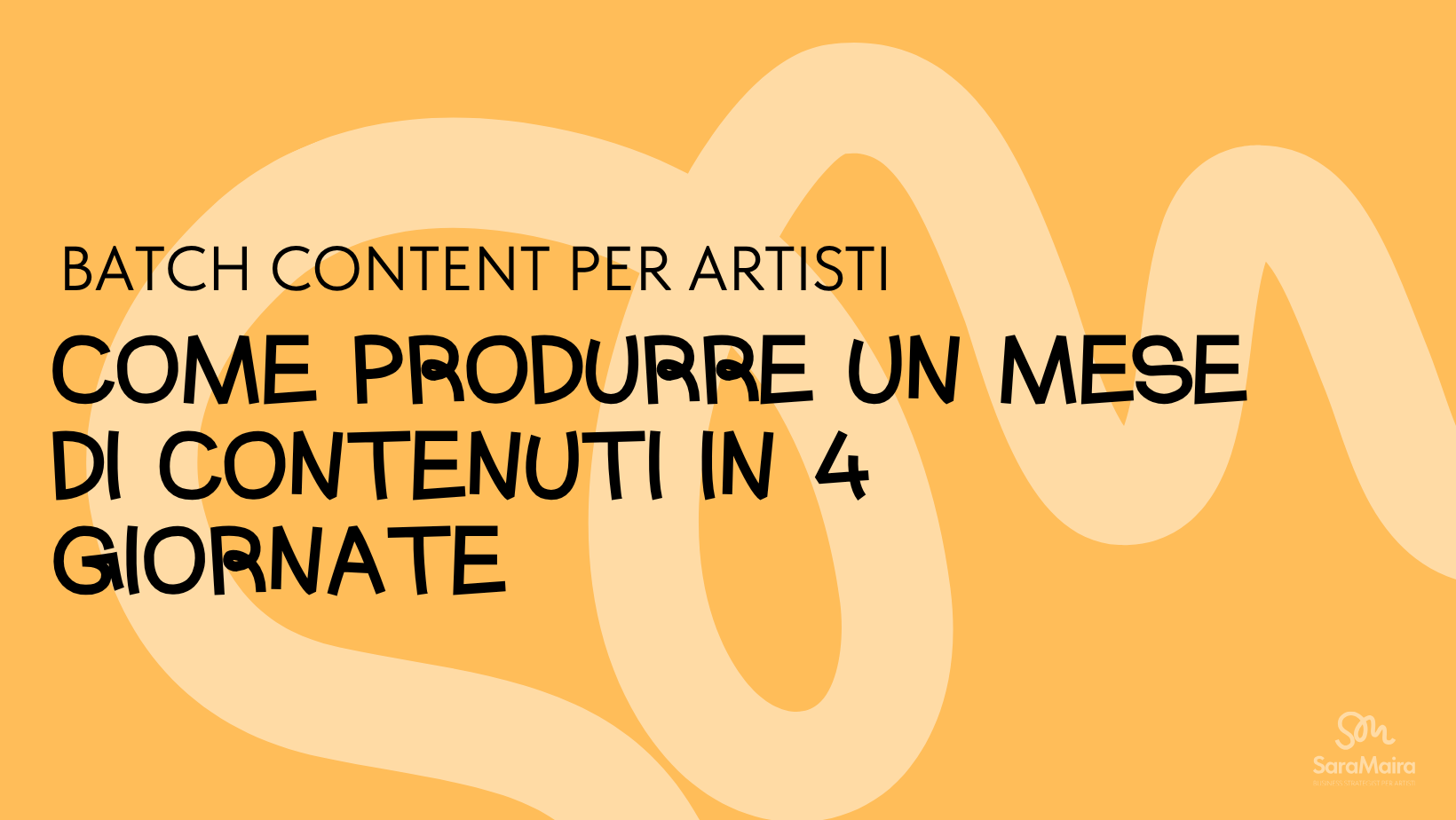 batch content per artisti come produrre un mese di contenuti in 4 giornate
